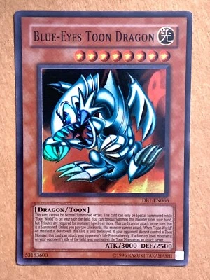 yugioh Blue-Eyes Toon Dragon DB1-EN066 Super North American Near Mint - Image 1 of 3