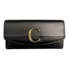 Chloe Long Wallet Women Black - New in Box