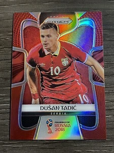 2018 Panini Prizm World Cup Soccer Red Prizm #181 Dusan Tadic /149 - Picture 1 of 2