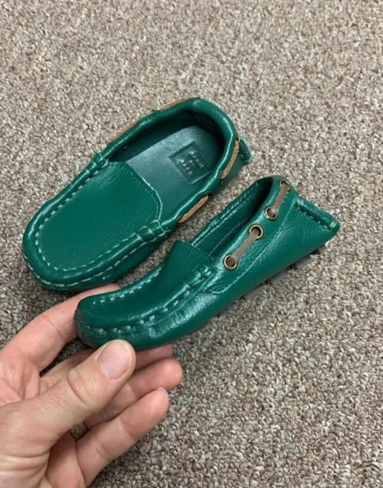 Mocasín Janie And Jack verde niño talla 5  Foto 1 de 1