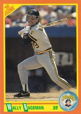Wally Backman Pittsburgh Pirates Score # 37T 1990 Baseball Card