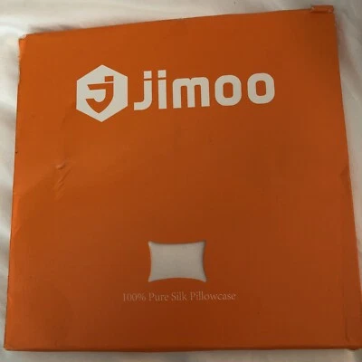 Jimoo 100 % Silk Standard 20”x26” Pillowcase Zippered White for Skin & Hair NIB - Image 1 of 3