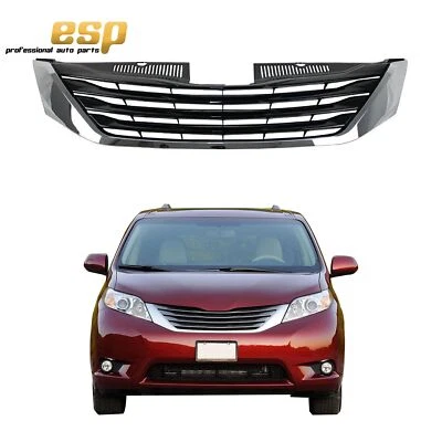 Front Upper Grille Chrome For Toyota Sienna 2011-2014 TO1200334 - Imagem 1 de 4