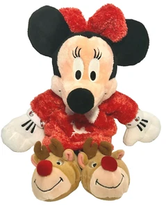 MINNIE MOUSE Disney Store Vacaciones Peluche Muñeca Rojo Navidad Vestido Reno Zapatos - Imagen 1 de 8