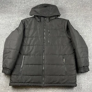 OUTDOOR LIFE Puffer Down Jacket Men's Large Black Coat Hunting Hiking Fishing - Picture 1 of 10