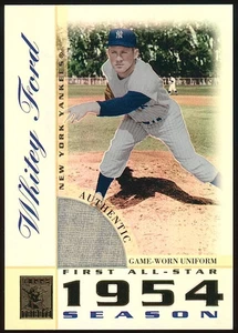 2003 Topps Tribute Perennial All-Star Relics Whitey Ford Uniforme - Imagen 1 de 2
