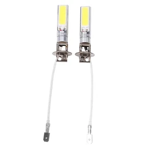⊹2Pcs H3 COB LED Bright Xenon White 6000K Car Fog Light Lamp Bulb 12V 10W - Picture 1 of 7