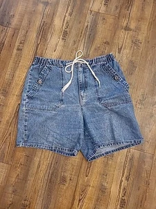 Vintage Bill Blass High Waist Denim Shorts Jorts 80s 90s Size M - Picture 1 of 7