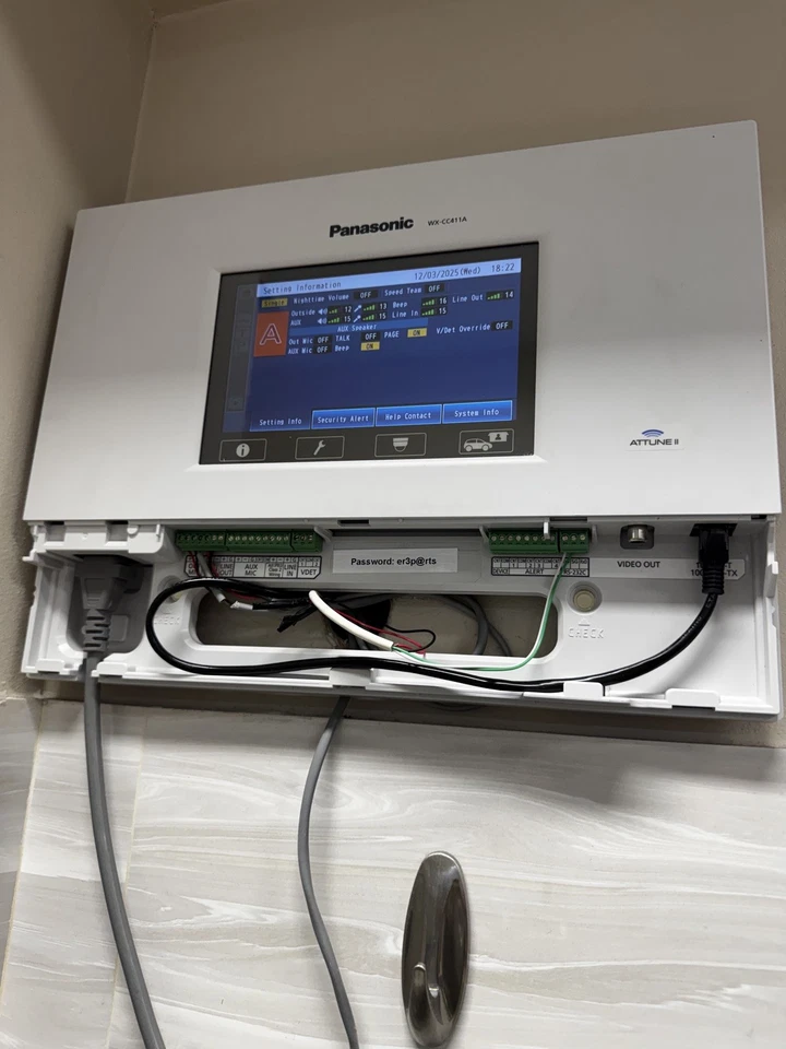 Módulo central Panasonic WX-CC411A - Unidad de control de intercomunicación y seguridad - Probado Foto 1 de 4