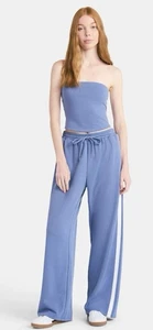 No Boundaries French Terry Röhrentop und Hose Gr. XL (16-18) blau mit Streifen - Bild 1 von 4