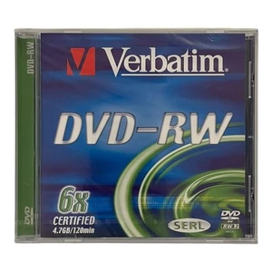 Verbatim DVD-RW Rohling 4,7 GB 120min 1 Stück NEU & OVP - Bild 1 von 2