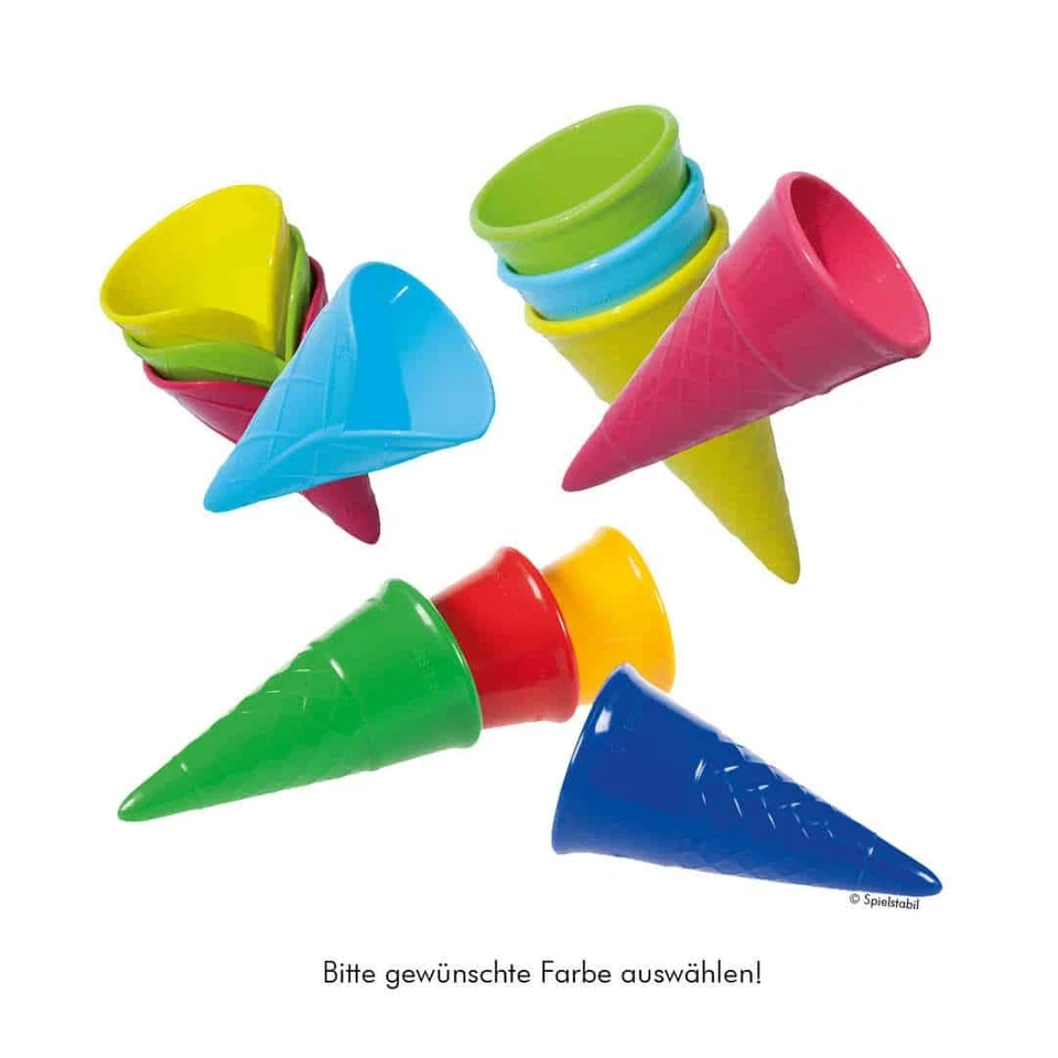 Spielstabil Eistüte Eiswaffel Förmchen Sandspielzeug Buddelzeug - Bild 1 von 1