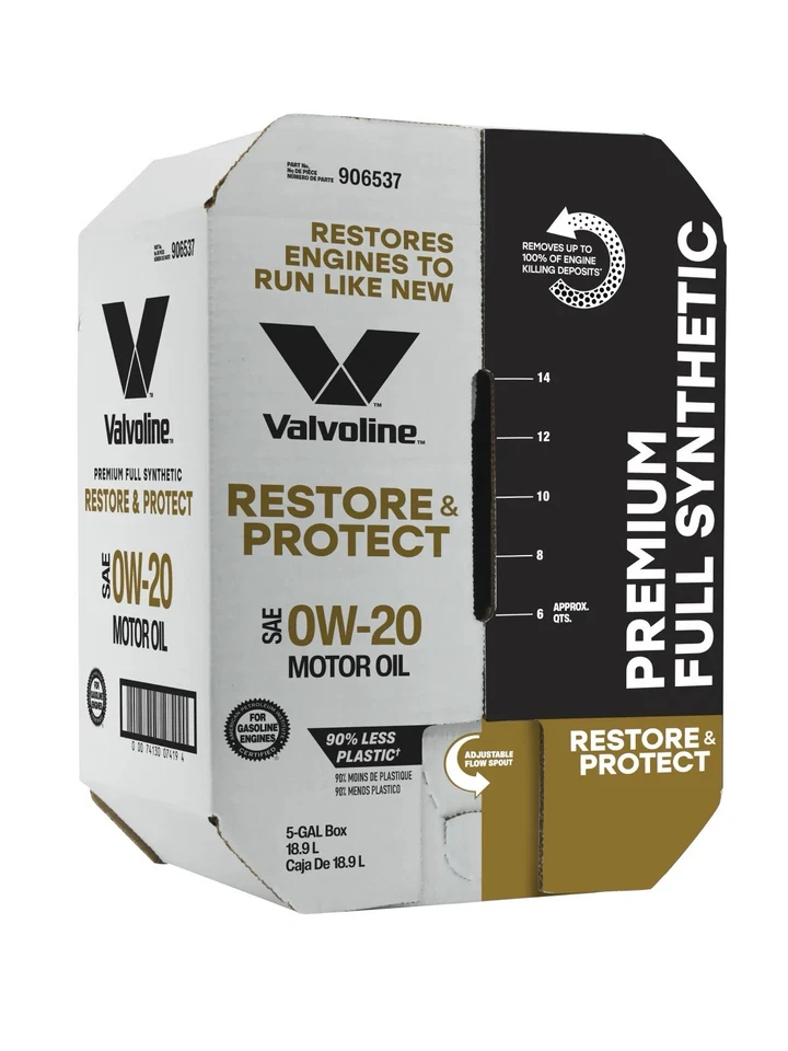 Valvoline Restore & Protect Full Synthetic 0W-20 Motor Oil 20 QT - Image 1 of 1
