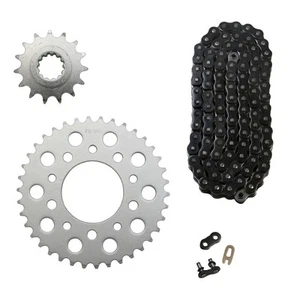Cadena junta tórica negra 525x110 y piñones 15/38 para Honda NightHawk 750 1991-2003 - Imagen 1 de 1