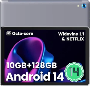 Freeski 10" HD Android 14 Tablet – 10GB RAM, 128GB+1TB Expandable, Octa-Core, D - Picture 1 of 9