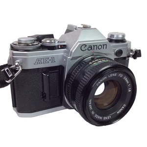 Canon AE-1 35mm Pro SLR Film Camera with 50mm Prime Lens  tested AE1 - Picture 1 of 18