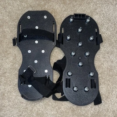 1 par de zapatos de aireador de césped de alta resistencia zapatos de aireador de césped sandalia de espiga de aireación Foto 1 de 4