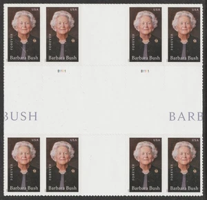 US 6022 Barbara Bush F cross gutter block 2x4 MNH 2025 - Picture 1 of 1