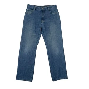Ermenegildo Zegna Blue Denim Cotton Jeans Men’s 33-34 x 30 Made In Italy - Picture 1 of 16