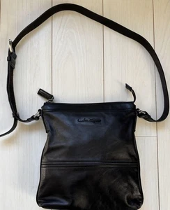 Ferragamo Sacoche Leather Crossbody Men Shoulder Bag - Picture 1 of 10