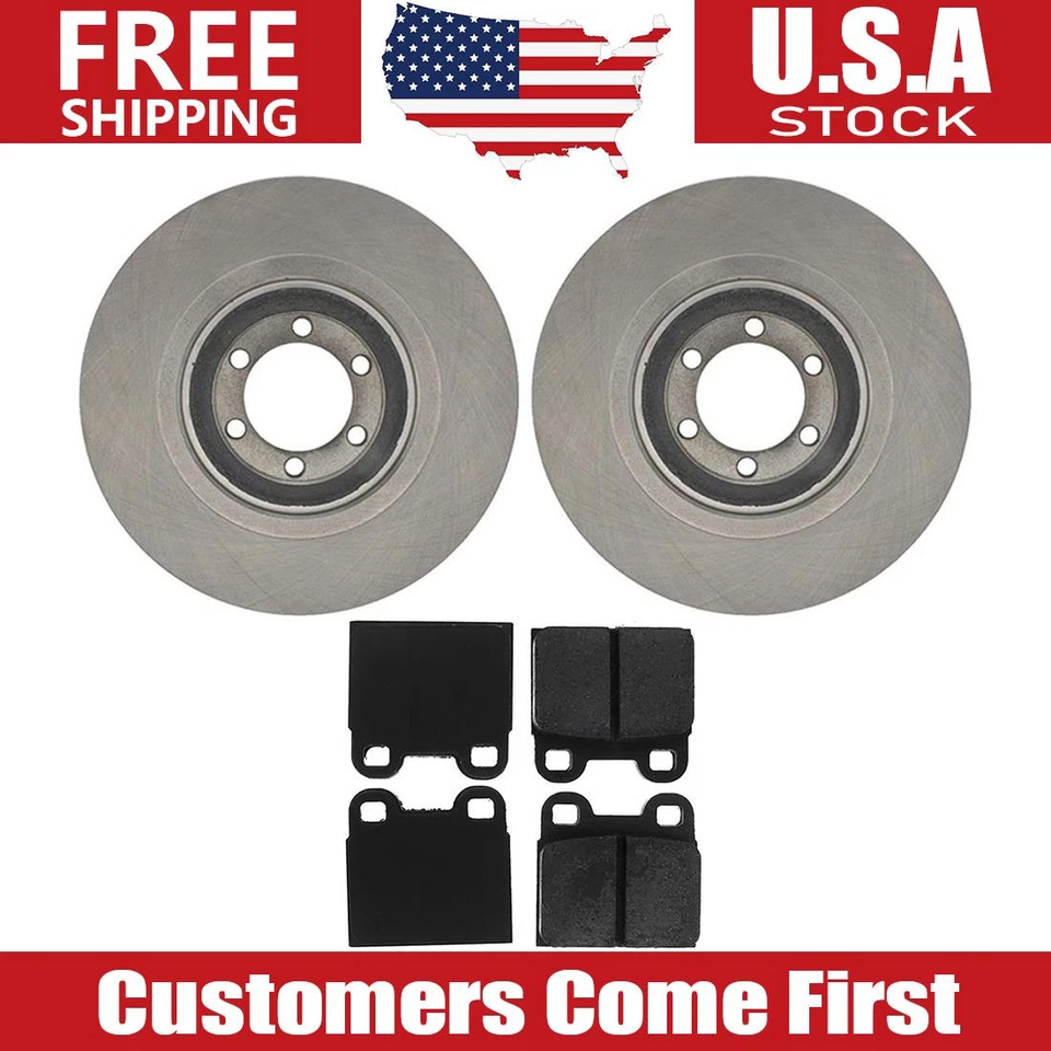 Juego de rotores de freno traseros + pastillas de freno para 1981 - 1984 1985 1986 Alfa Romeo GTV-6 Foto 1 de 4