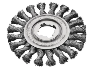 Lessmann Non Sparking Steel Knot Wheel Brush 125mm X-Lock LES47321X - Picture 1 of 1