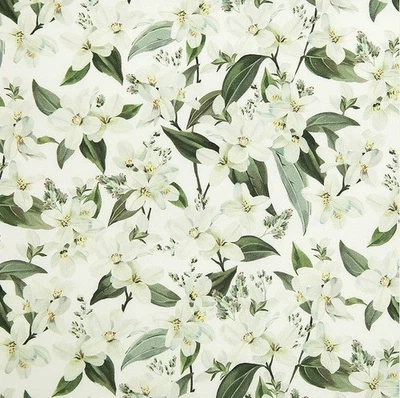 Lily Perfume Blossom Flower Patterned Fabric made in Korea by the Half Yard - Image 1 of 4