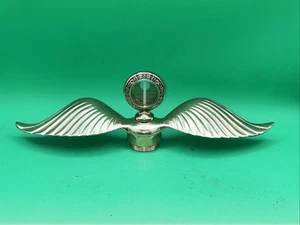 LARGE 15" Wings Model T Ford Motometer Radiator Cap Hood Ornament Motor Meter - Foto 1 di 17