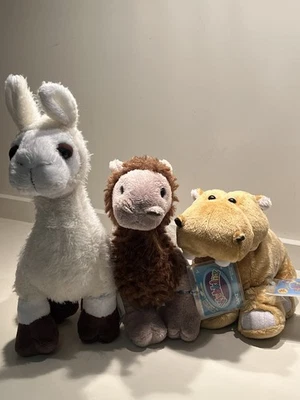 3 NWT Webkinz Curly Camel, Hippo LLAMA Pet Plush UNUSED All New with Sealed Code - Image 1 of 4
