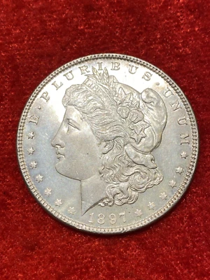 1897 $1 Morgan Silver Dollar - Uncirculated - Image 1 of 2