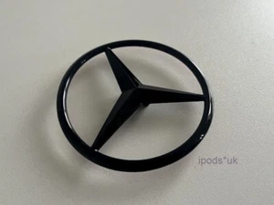 Gloss Black Mercedes Benz E Class W213 SALOON Rear Boot Star Badge A2138170116 - Picture 1 of 4