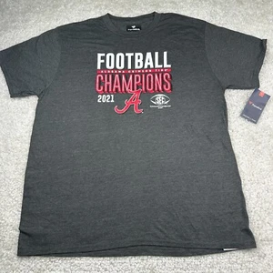 Alabama Shirt Mens XL Gray Fanatics Crimson Roll Tide Tee Dri-Fit Performance AL - Picture 1 of 7
