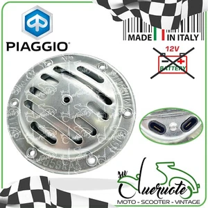 CLACSON CLAXON MOTO 12V ZINCATO PER VESPA PX 125 150 200 T5 ARCOBALENO PIAGGIO - Foto 1 di 3
