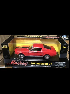 1968 Mustang GT RED  1:18 Ertl American Muscle 33210 - Image 1 of 3