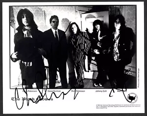 The Black Crowes 1992 10"x 8" Def foto americana, firmada en negro Sharpie - Imagen 1 de 2
