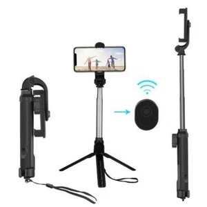 Bluetooth Selfie Stick Tripod Remote Extendable Monopod for iPhone 12 11 Android - Picture 1 of 12