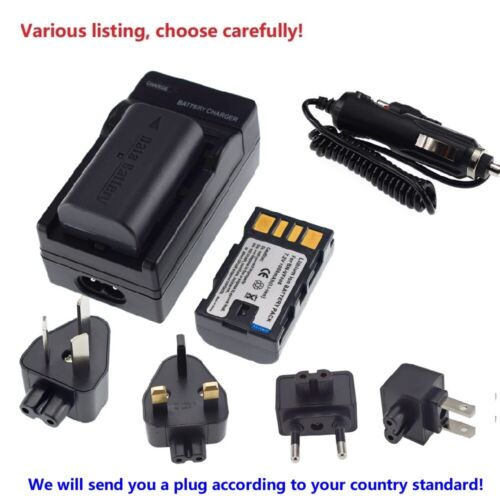 Battery or Charger for JVC BN-VF808 BNVF808U GZ-MG155 GZ-MG435 GZ-HM80 Camcorder