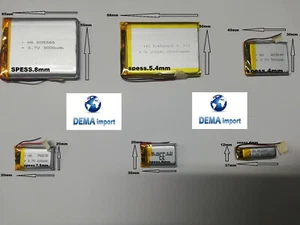 batterie digitale a litio di polimeri varie mha gps,bluetooth mp4 dispositivi  - Foto 1 di 65