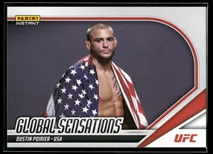 2023 Panini Instant UFC Dustin Poirier GLOBAL SENSATIONS 1/102 SP USA #GS18 🔥 - Picture 1 of 2