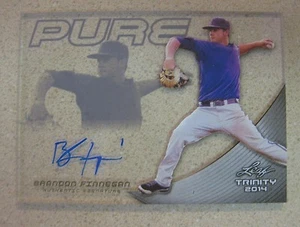 BRANDON FINNEGAN 2014 LEAF TRINITY PURE AUTOGRAPH CHARCOAL KANSAS CITY ROYALS - Picture 1 of 1