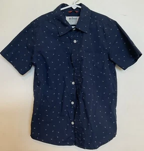 Boy's Urban Pipeline Max  wear Navy Blue  Button Down Collared Shirt Sz M - Picture 1 of 3