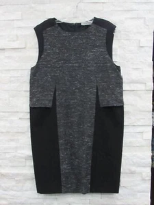 Sportmax Max Mara schwarz Tweed Wollmischung ärmellos Etuikleid L US 10 - Bild 1 von 6
