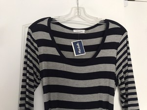 calvin klein shadow stripe maxi dress