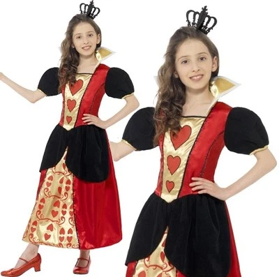 Childs Miss Hearts Fancy Dress Costume Girls Queen of Hearts by Smiffys - Image 1 of 4