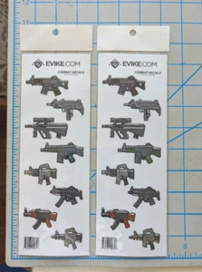 2 items Shot Show 2025 Evike Combat 8 Gun sticker sheet NEW - Picture 1 of 1