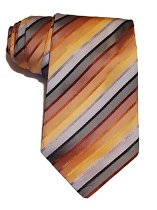 DOCKERS Men's 100% Silk Striped Necktie Multicolor L 58" W  4" Pre-owned  - Picture 1 of 4