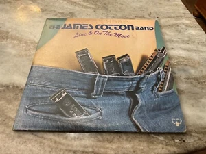 JAMES COTTON BAND LIVE & ON THE MOVE 2LP AUTOGRAPHED 1976 Buddah BDS 5661-2 - Picture 1 of 5