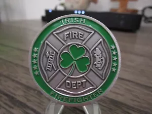 Moneda Desafío Hombres Bomberos Irlandeses Americanos #685T - Imagen 1 de 9