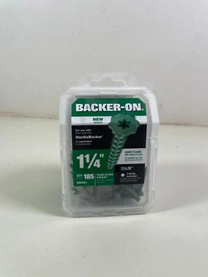 Tornillos para tablero de cemento Backer-On 23401 #9 x 1-1/4" acero 185 por caja Foto 1 de 4