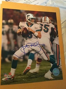 John Beck Signed Licensed MIAMI DOLPHINS 8X10 Photo  - Imagen 1 de 1
